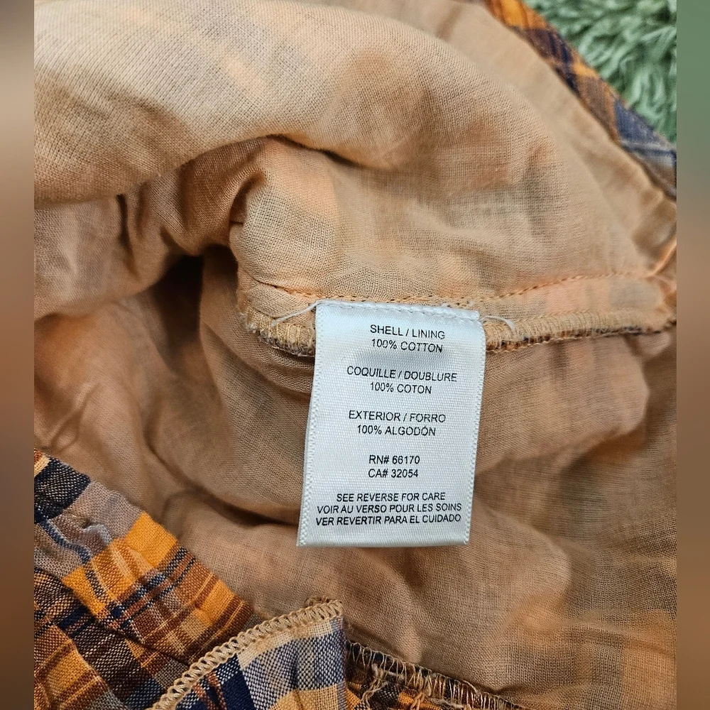 Anthropologie Verb By Pallave Singhee Ruffled Plaid Women Top Corset Size Am - Picture 7 of 7